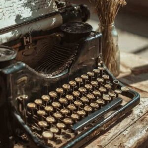 vintage typewriter